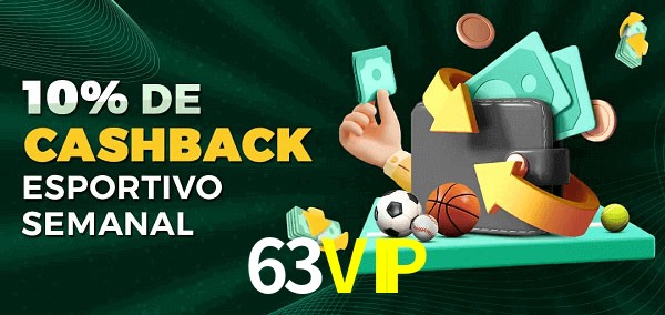 10% de bônus de cashback na 63VIP