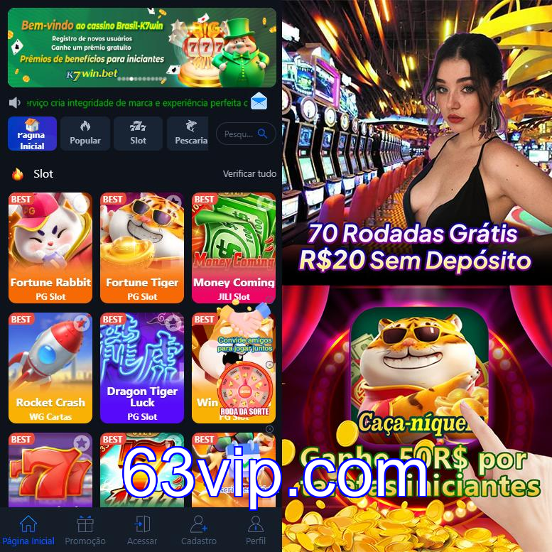 Cadastro no 63vip: Comece com um Bônus de Boas-vindas!